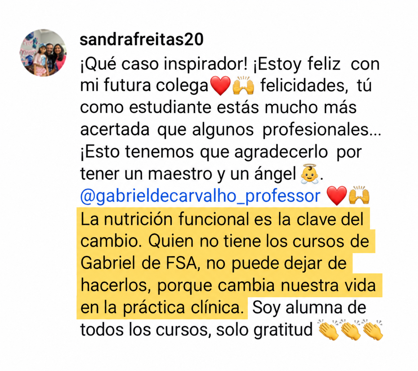 Testimonio de alumna de la Formación en Nutrición Funcional — 3