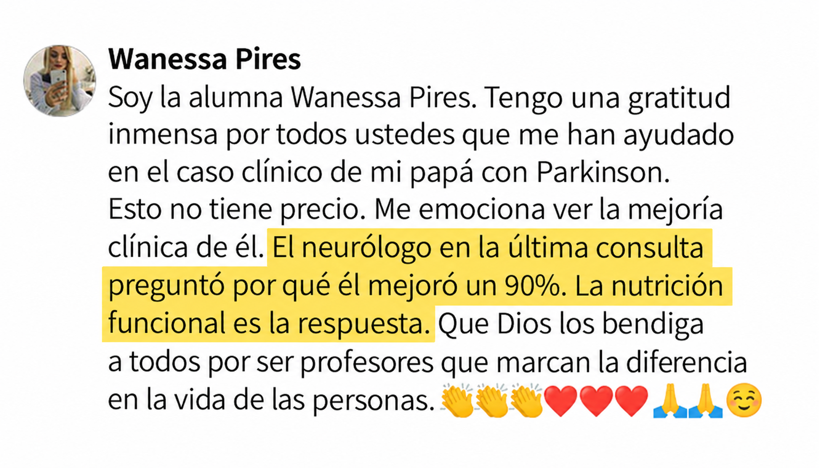 Testimonio de alumna de la Formación en Nutrición Funcional — 6